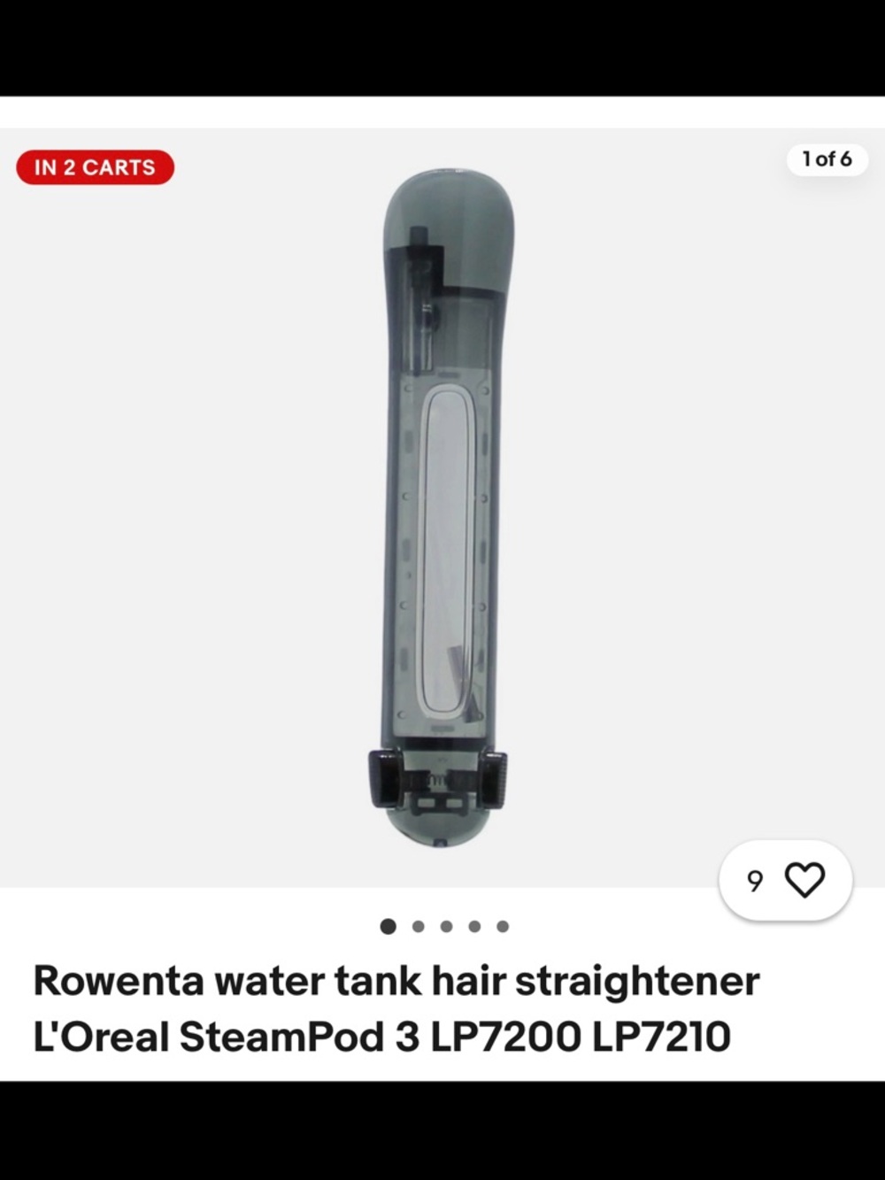 ISO L'Oreal SteamPod Replacement Water Tank - Smoky Gray